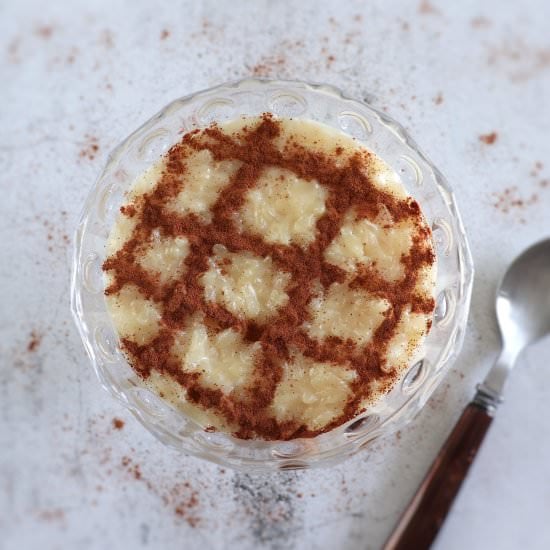 Rice pudding with condensed milk