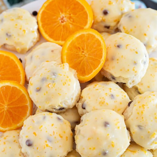 Orange Chocolate Ricotta Cookies