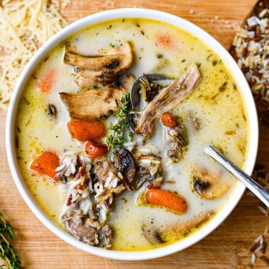 Grouse & Wild Rice Soup