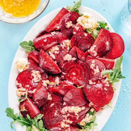 Beet Carpaccio (With Whipped Feta!)