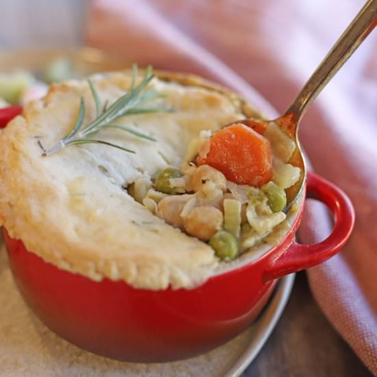 Mini vegetable pot pie