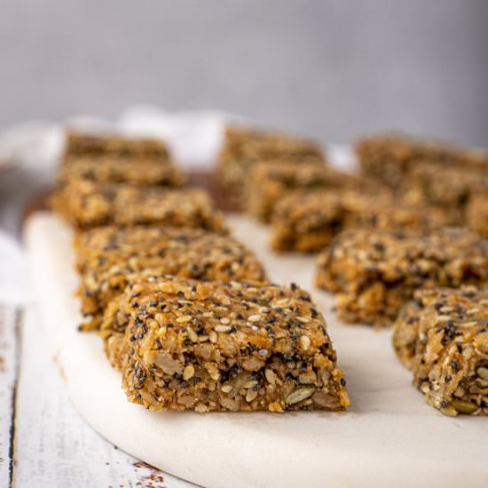 ENERGY SNACK SEED BARS WITH TAHINI