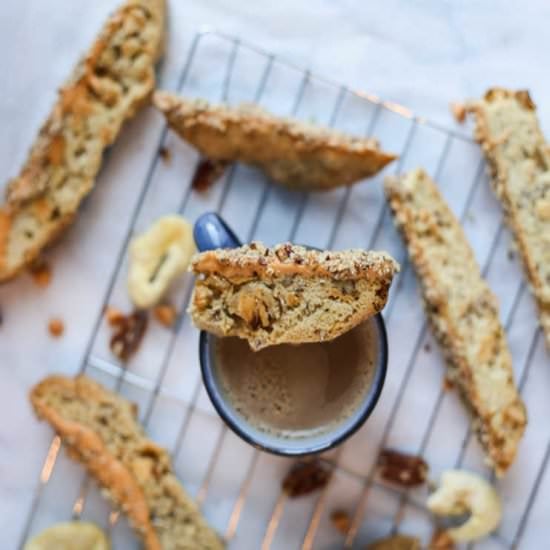 Butterscotch apple biscotti