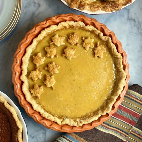 Nutmeg-Maple Custard Pie