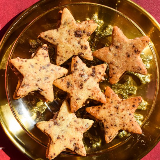 Chai spiced chocolate stars