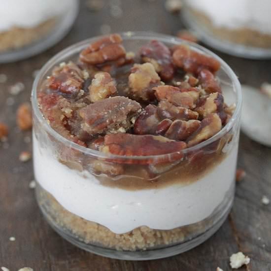 No-Bake Pecan Pie Cheesecakes