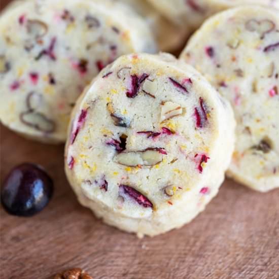 Cranberry Orange Pecan Shortbread