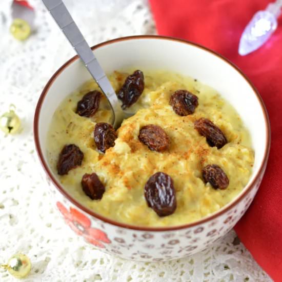 Eggnog Oatmeal