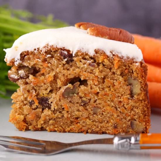 Eggless Carrot Cake