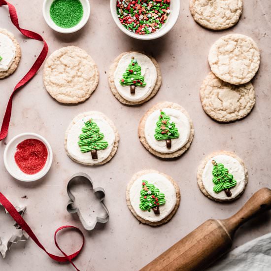 Easy Christmas Tree Cookies