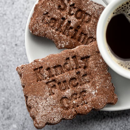 Chocolate Cassava Cut-Out Cookies