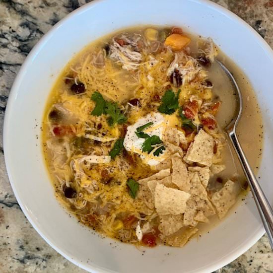 Instant Pot Chicken Tortilla Soup