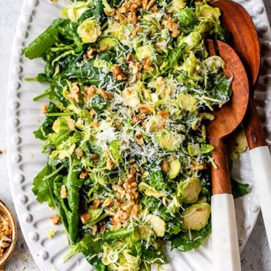 Kale and Brussels Sprout Salad