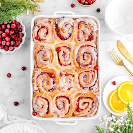 Cranberry Orange Sweet Rolls