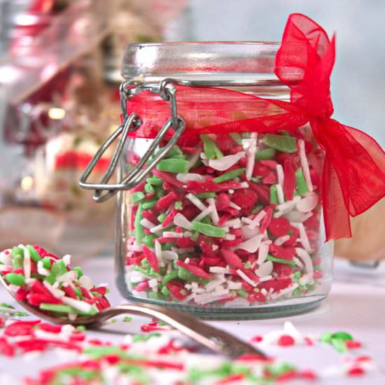 Homemade Christmas Sprinkles