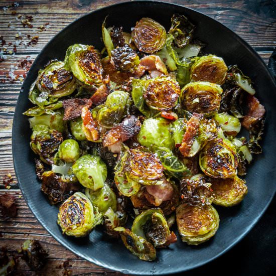 Maple Balsamic Marinated Sprouts