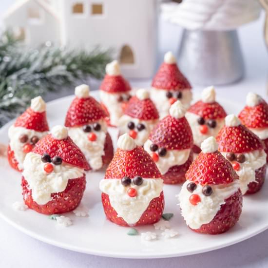 santa strawberries