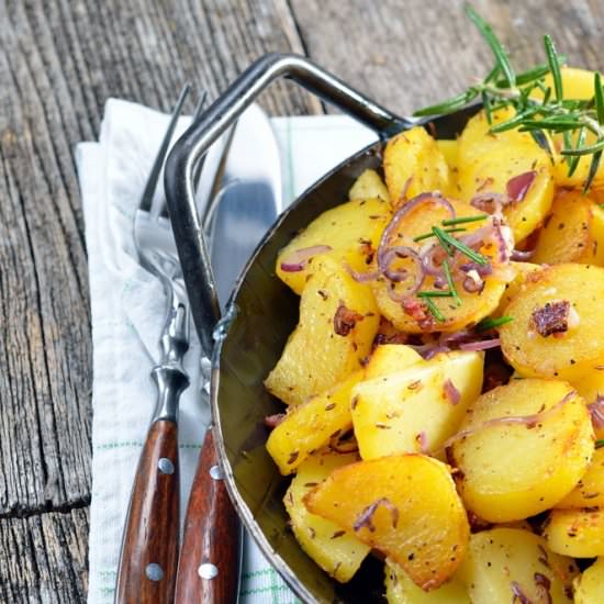 Country Style Pan Fried Potatoes