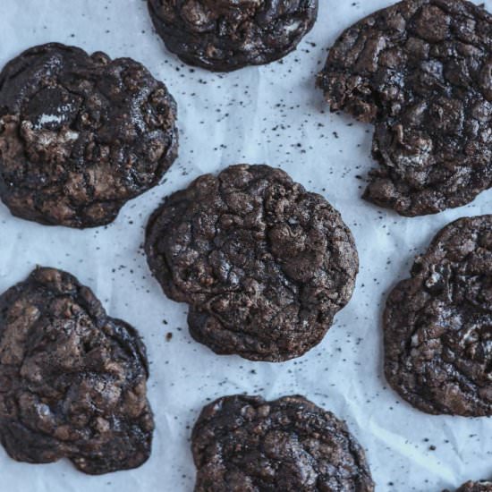 Peppermint Brownie Cookies