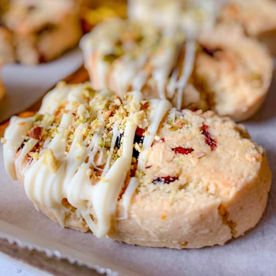 Cranberry Pistachio Biscotti