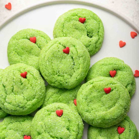 Grinch Sugar Cookies