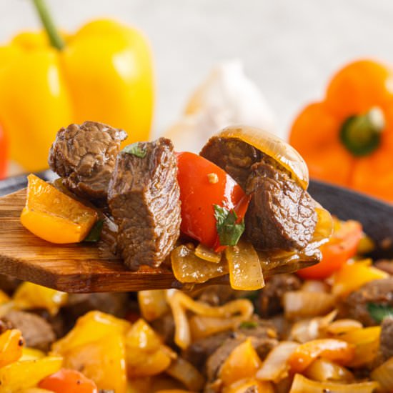 Beef Tips and Peppers