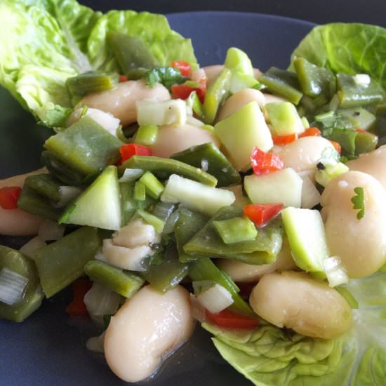 Chayote and Bean Salad