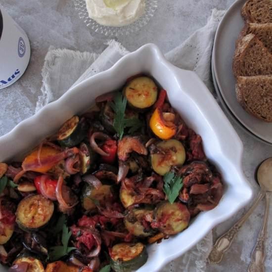 Greek Oven Roasted Vegetables
