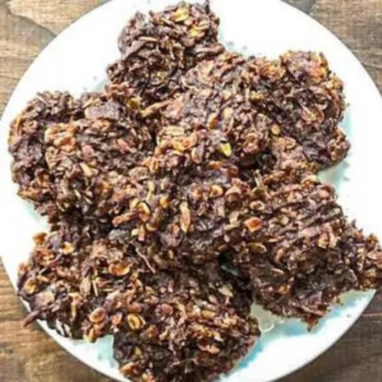 Chocolate Peanut No-Bake Cookies