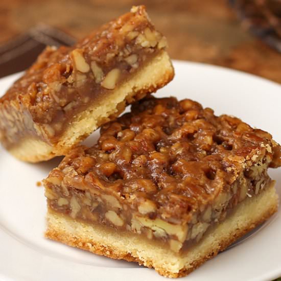 Shortbread Pecan Pie Bars