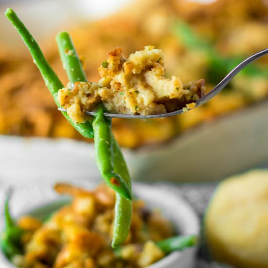 Green Bean Stuffing Casserole