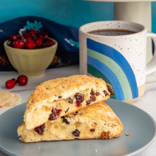 Cranberry Ginger Scones