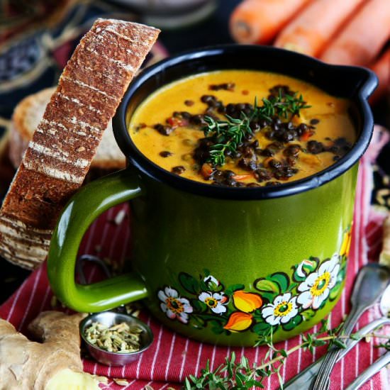 Roasted Carrot and Ginger Soup