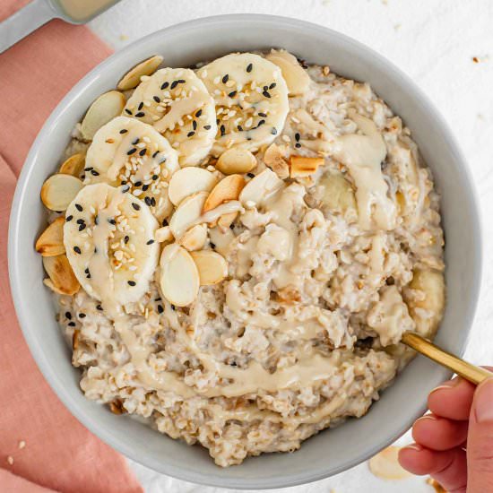 Maple Tahini Oatmeal