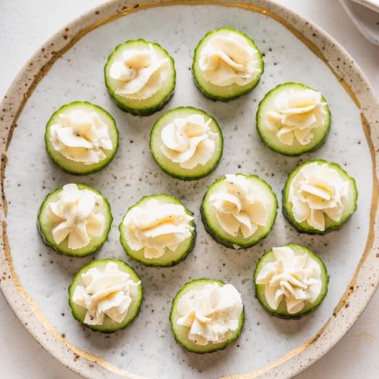 Boursin Cucumber Bites
