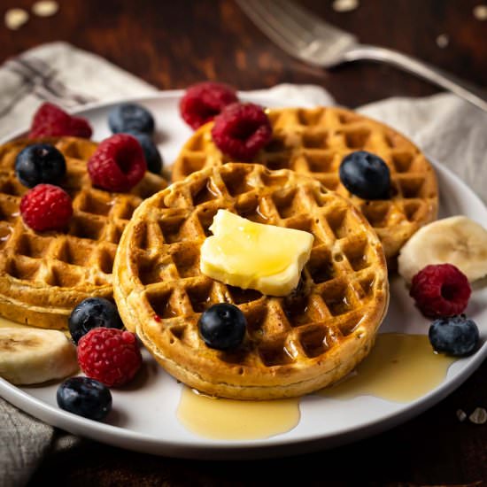 Oat Flour Waffles