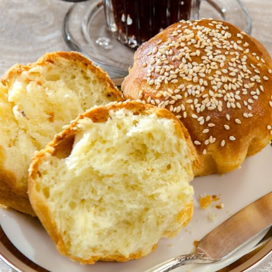 Super Fast and Easy Brioche Rolls