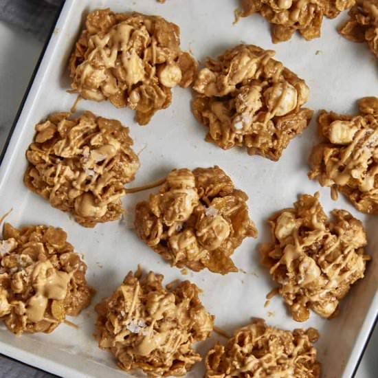 Peanut Butter Cornflake Cookies