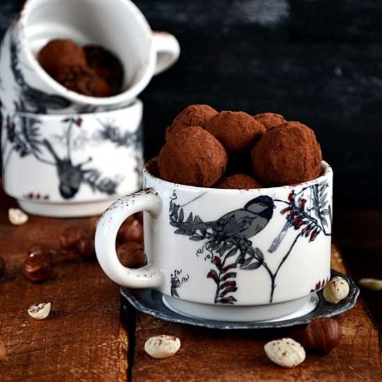 Date and plum truffles