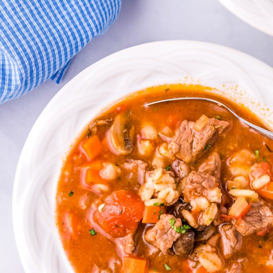 Beef and Barley Soup