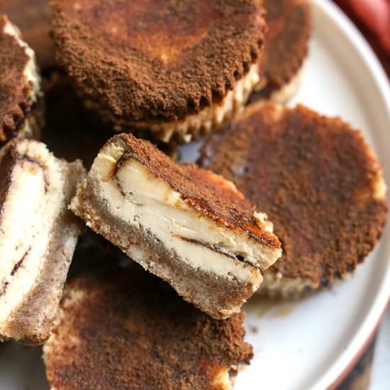 Mini Cinnamon Roll Cheesecakes