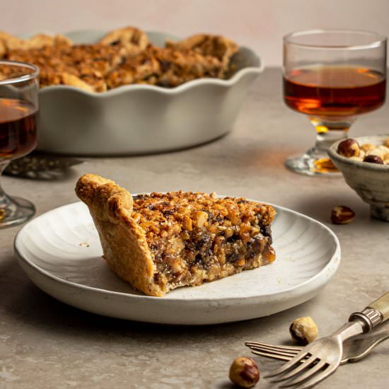 Hazelnut chocolate pie
