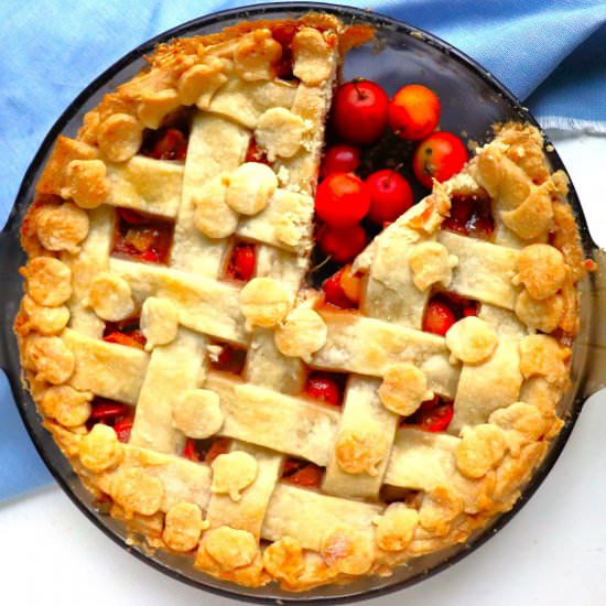 Miso Maple Crabapple Pie