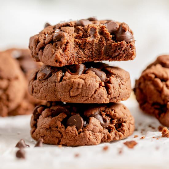 Chocolate Cake Mix Cookies