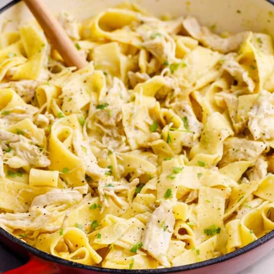 Stovetop Chicken and Noodles