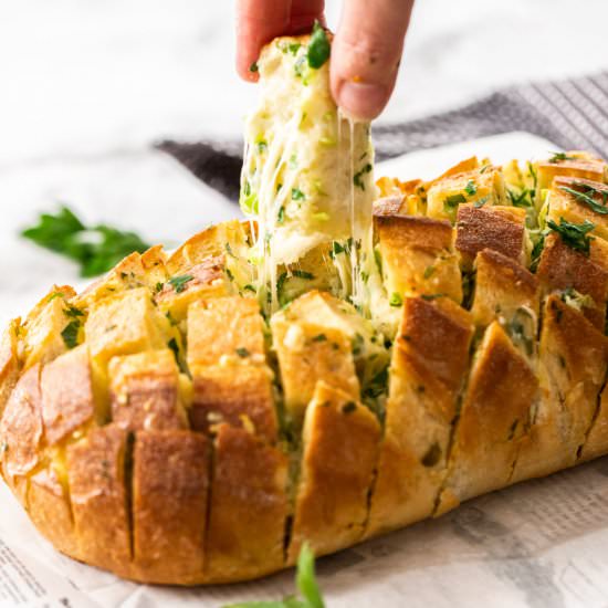 Cheesy Garlic Crack Bread