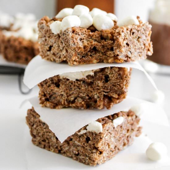 Hot Cocoa Rice Krispie Treats