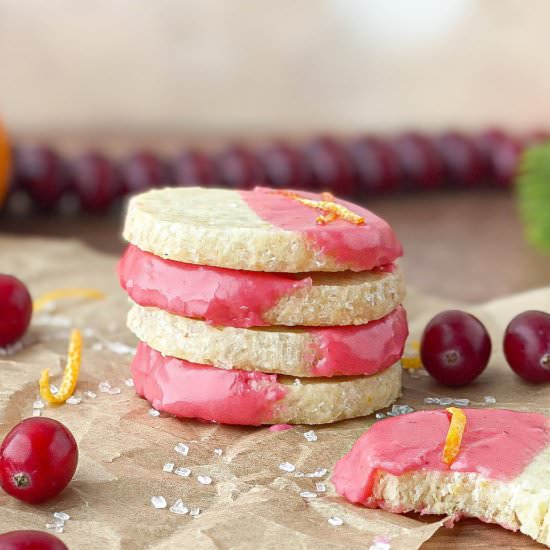 Orange Shortbread Cookies