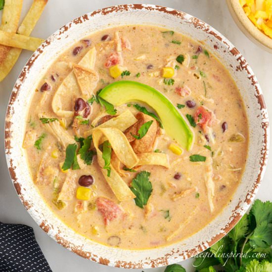 Creamy Chicken Tortilla Soup