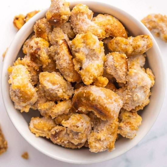 Easy Stovetop Candied Cashews